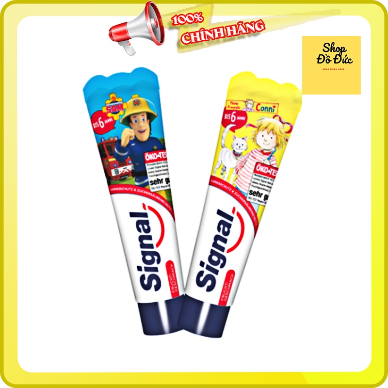 Kem đánh răng Signal hương vị trái cây cho bé 0-6 tuổi Signal FructhGeschmack Bis 6 Jahre 50ml