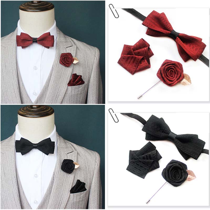 Set 3 Phụ Kiện Cài Áo Vest Cho Chú Rể
