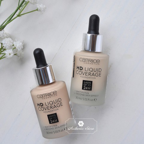 Kem nền Catrice HD Liquid Coverage Foundation che phủ khuyết điểm cho mọi loại da