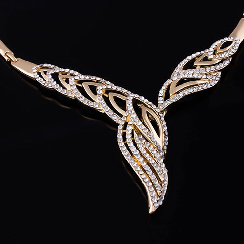 Bộ Trang SứC HợP Kim ĐíNh Đá HìNh GợN SóNg