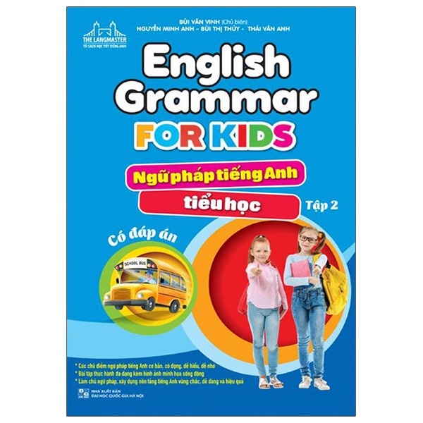 Sách Combo English Grammar For Kids - Ngữ Pháp Tiếng Anh Tiểu Học - Tập 1 +Tập 2 + tập 3