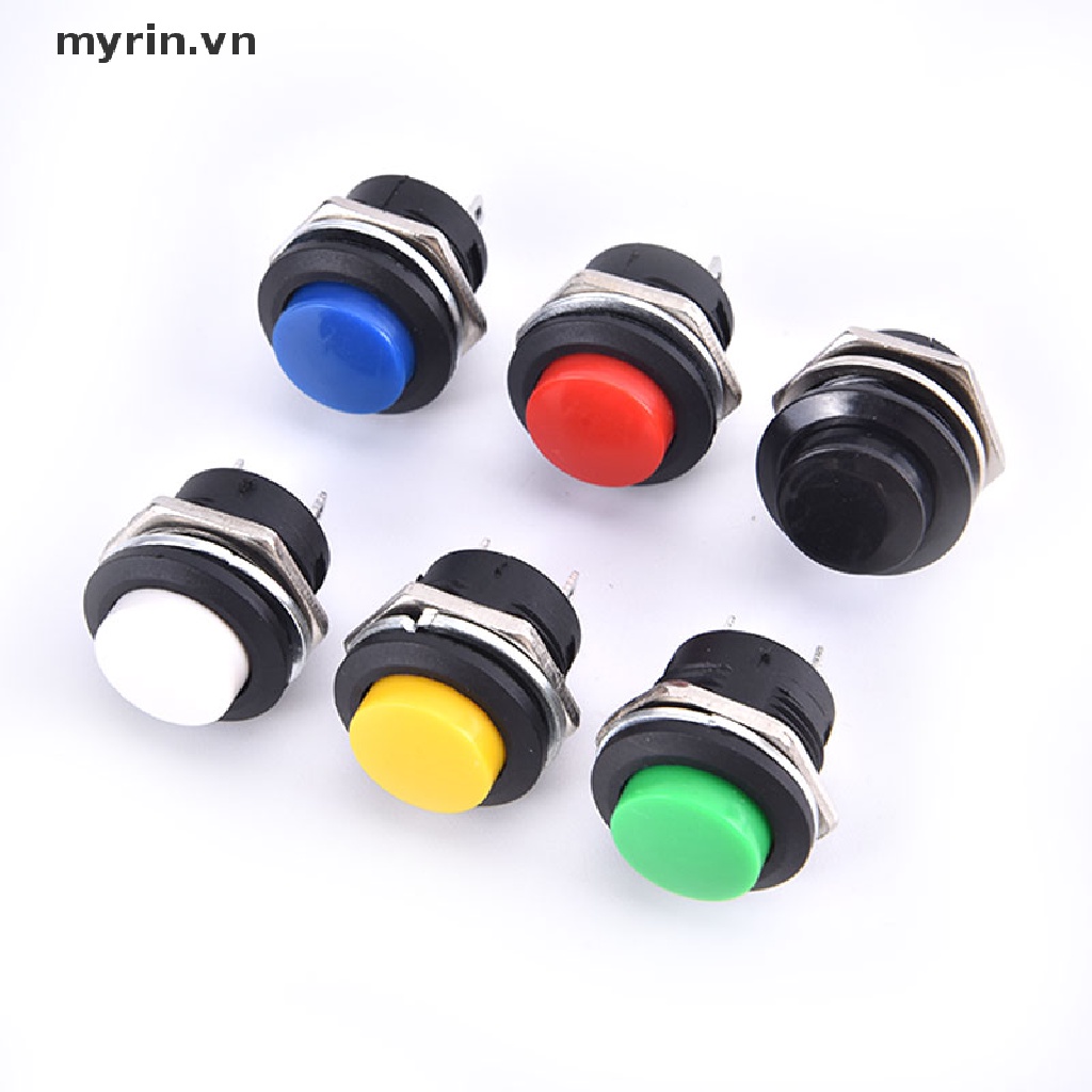 Nút Bấm Nguồn Đèn LED 16mm 12V-24V Chống Thấm Nước Chuyên Dụng Cho Xe Hơi
