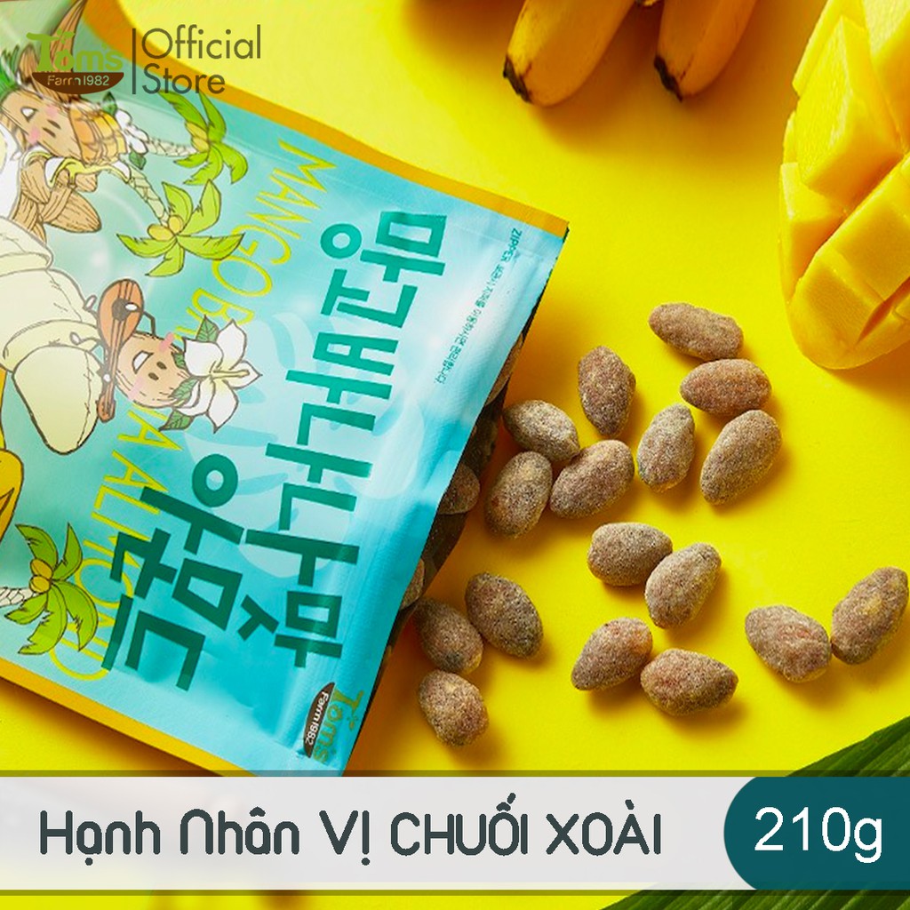 7 Vị Hạnh Nhân Tẩm Hương Vị Tom's Farm Hàn Quốc- Gói 210g | BigBuy360 - bigbuy360.vn