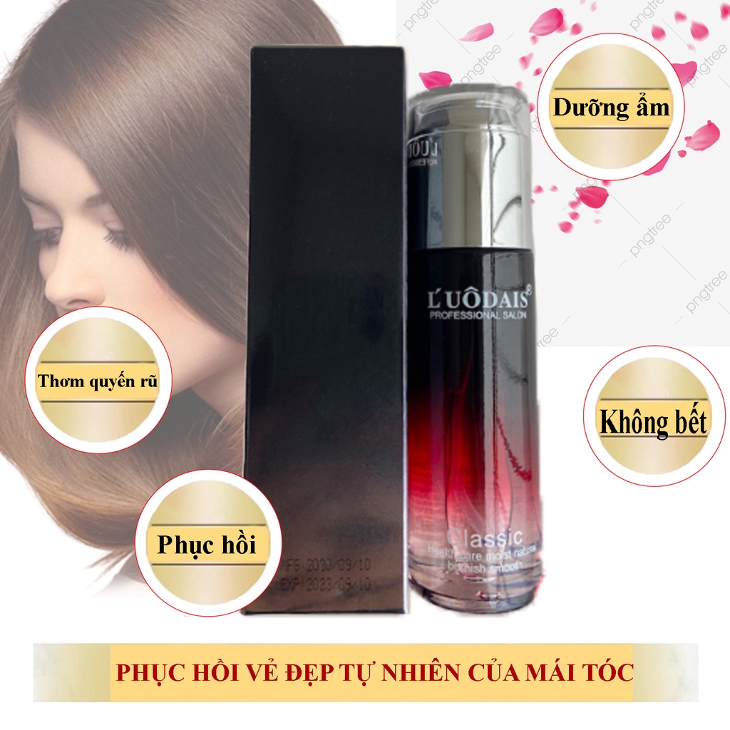 Tinh Dầu Dưỡng Phục Hồi Tóc L’UÔDAIS Classic Hương Nước Hoa 60ml HỘP ĐEN BẠC