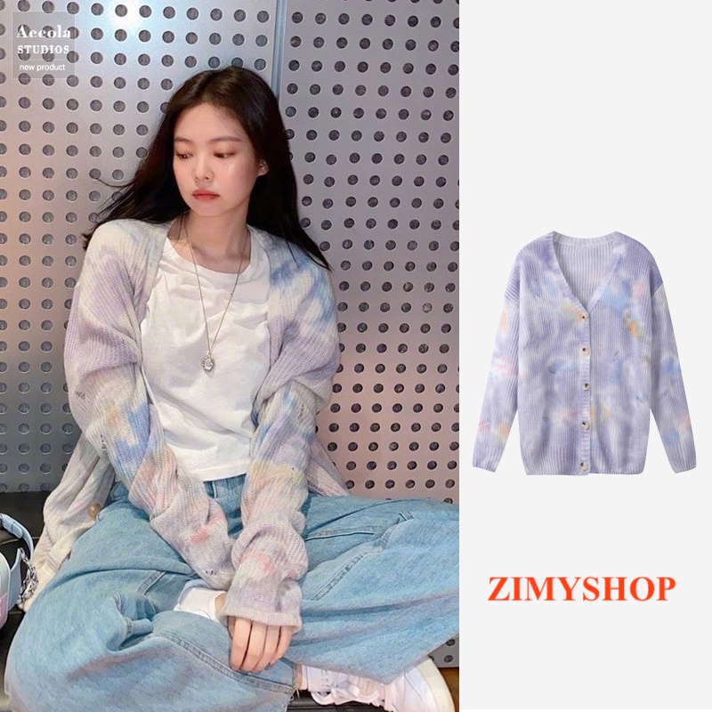 ÁO CARDIGAN JENNIE BLACKPINK TONE MÀU PASTEL SIÊU HOT