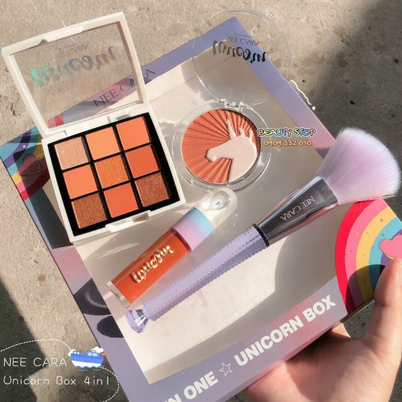💝🍒 SET TRANG ĐIỂM UNICORN 4IN1 NEE CARA THÁI LAN CHÍNH HÃNG 🦄🦄🦄 | BigBuy360 - bigbuy360.vn