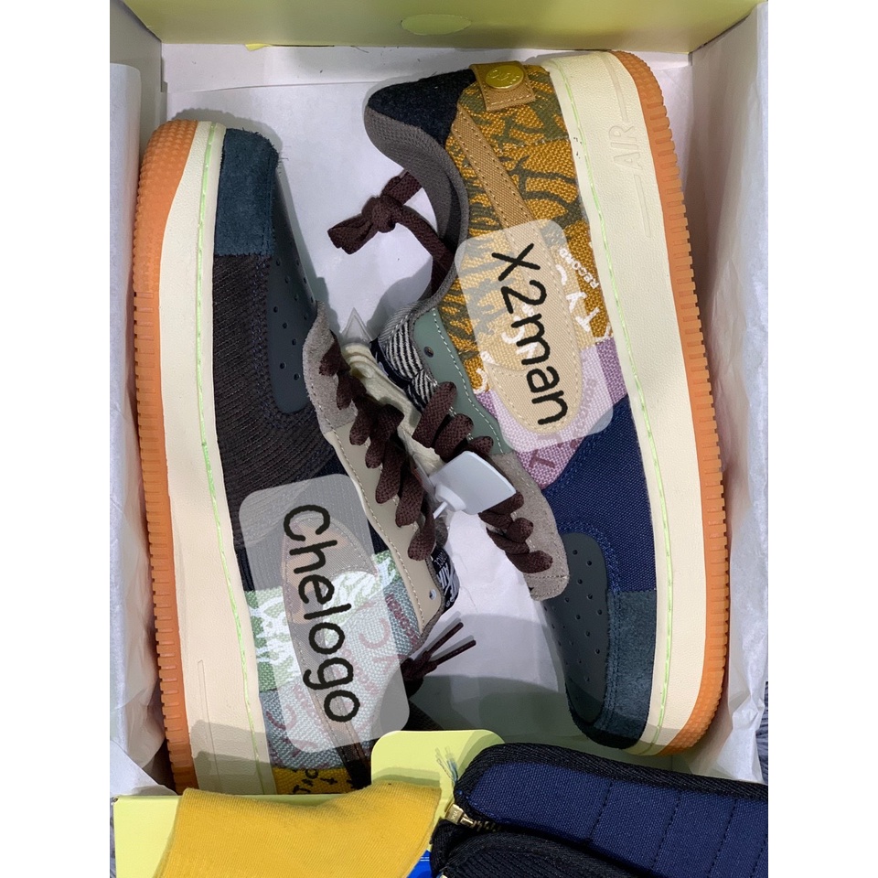 [x2manstore] tặng tất . giày afff1 cha vít cốt nâuuu siu cấp