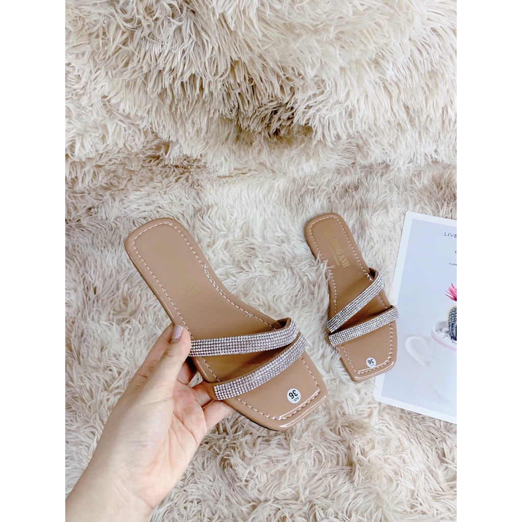 XẢ KHO (S40) Dép lê nữ quai đá chéo (Mã D.294)