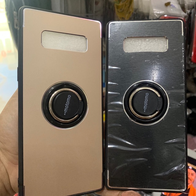 Ốp lưng samsung note 8 mặt nhôm có iring