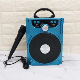 Loa karaoke xách tay mini bluetooth p88 + tặng kèm micro