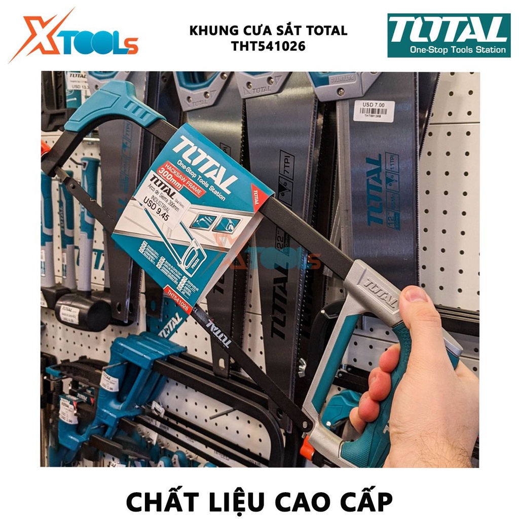 Khung cưa sắt TOTAL THT541026 | cưa cầm tay kích thước 12 inch/300 mm [CHÍNH HÃNG] [XTOOLs]