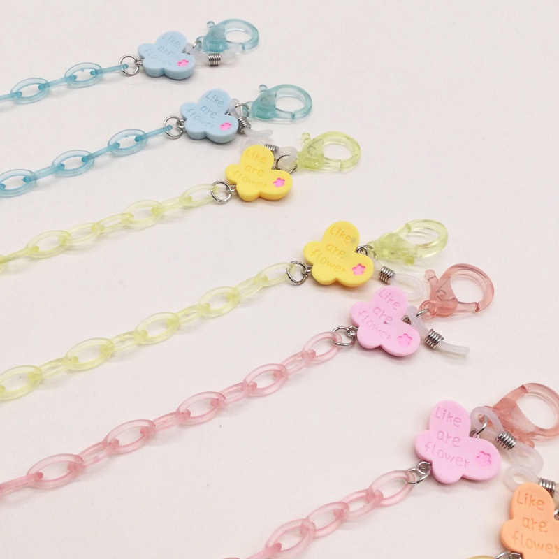 Dây đeo mắt kính chống thất lạc bằng acrylic màu sắc ngọt ngào