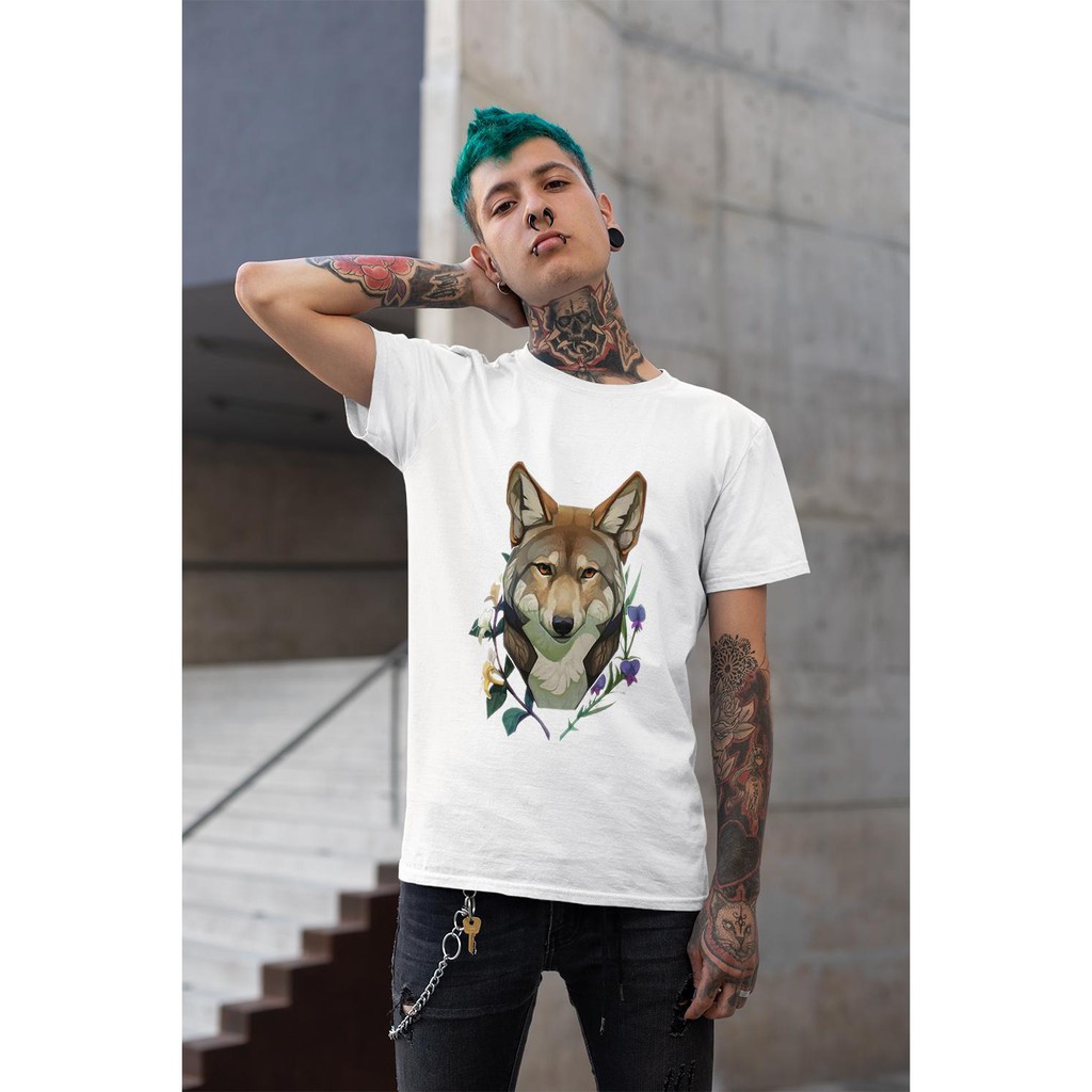 Áo thun Nam in hình Hình mặt cáo - Cotton Thun Phong Cách Cá Tính - Cực Chất Và Đẹp