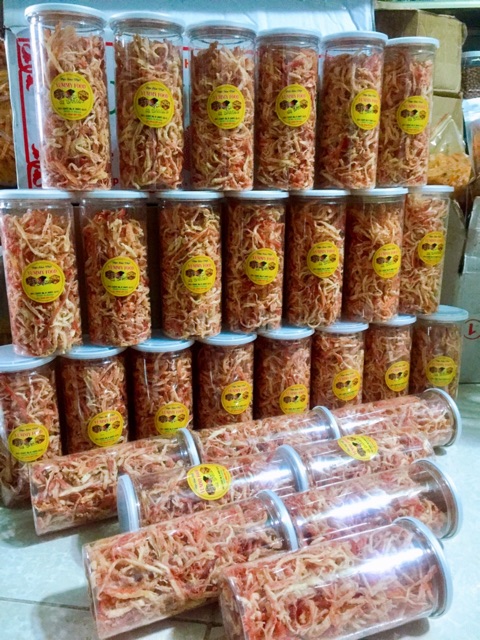 HŨ PET 300GRAM MỰC XÉ SỢI HẤP DỪA NHA TRANG | BigBuy360 - bigbuy360.vn