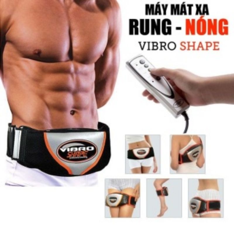 Đai Massage Vibro Shape Chính Hãng Rung Giảm Mỡ Bụng - Máy Rung Giảm Mỡ Toàn Thân Hiệu Quả.