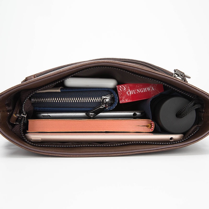 Túi da đeo vai đựng máy tính đa năng dày dặn cho nam NSGSB3 | BigBuy360 - bigbuy360.vn