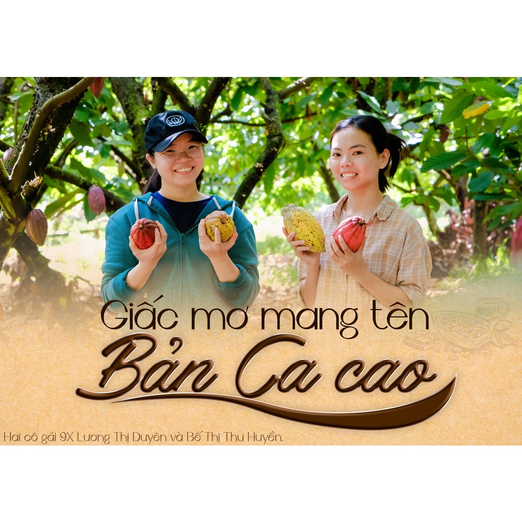Socola đen 100% nguyên chất cacao, không đường, đắng đậm - Bản Cacao - Vietnam Dark chocolate sugar free
