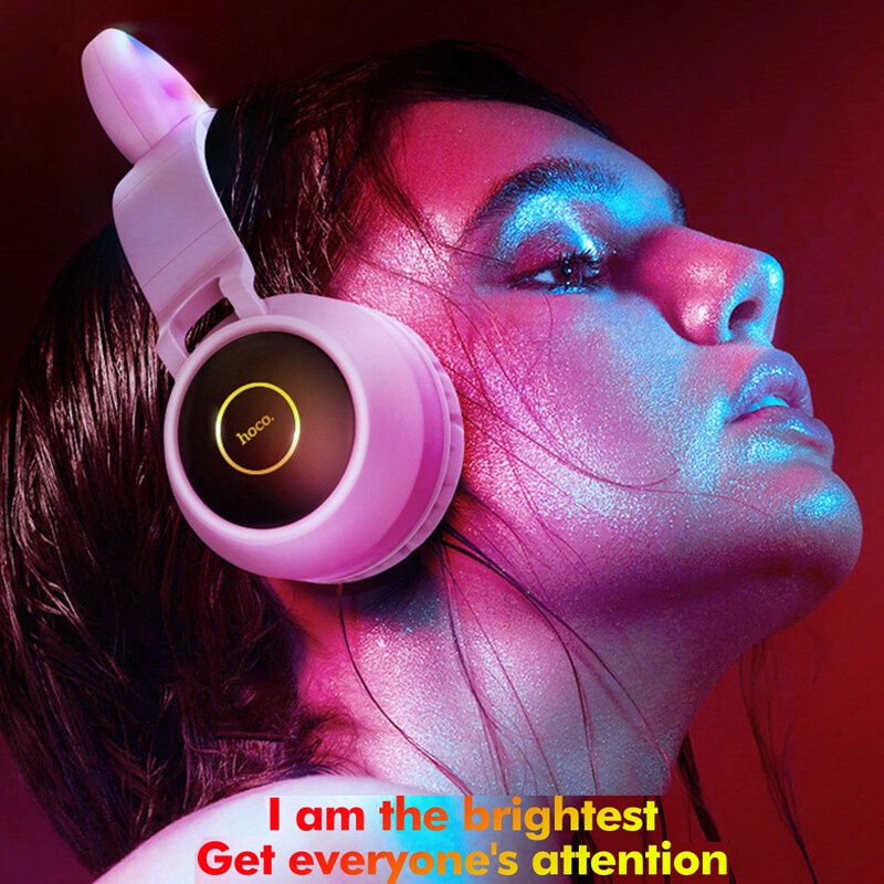 Tai Nghe Chụp Tai HOCO W27 Bluetooth Không Dây Tích Hợp Mic Hỗ Trợ Thẻ Nhớ TF