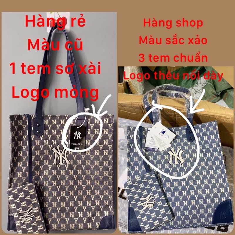 (Full tem Code hàng sẵn ) Túi tote NY monogram hàng đẹp sẵn 3 màu đẹp thời trang