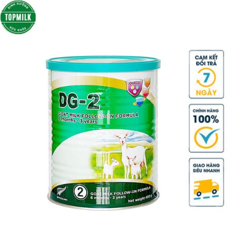 Sữa Dê DG 2 Hộp 800gram cho bé bị dị ứng sữa bò và chậm tăng cân