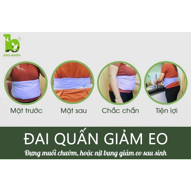 Đai vải đựng muối chườm hoặc nịt bụng giảm eo