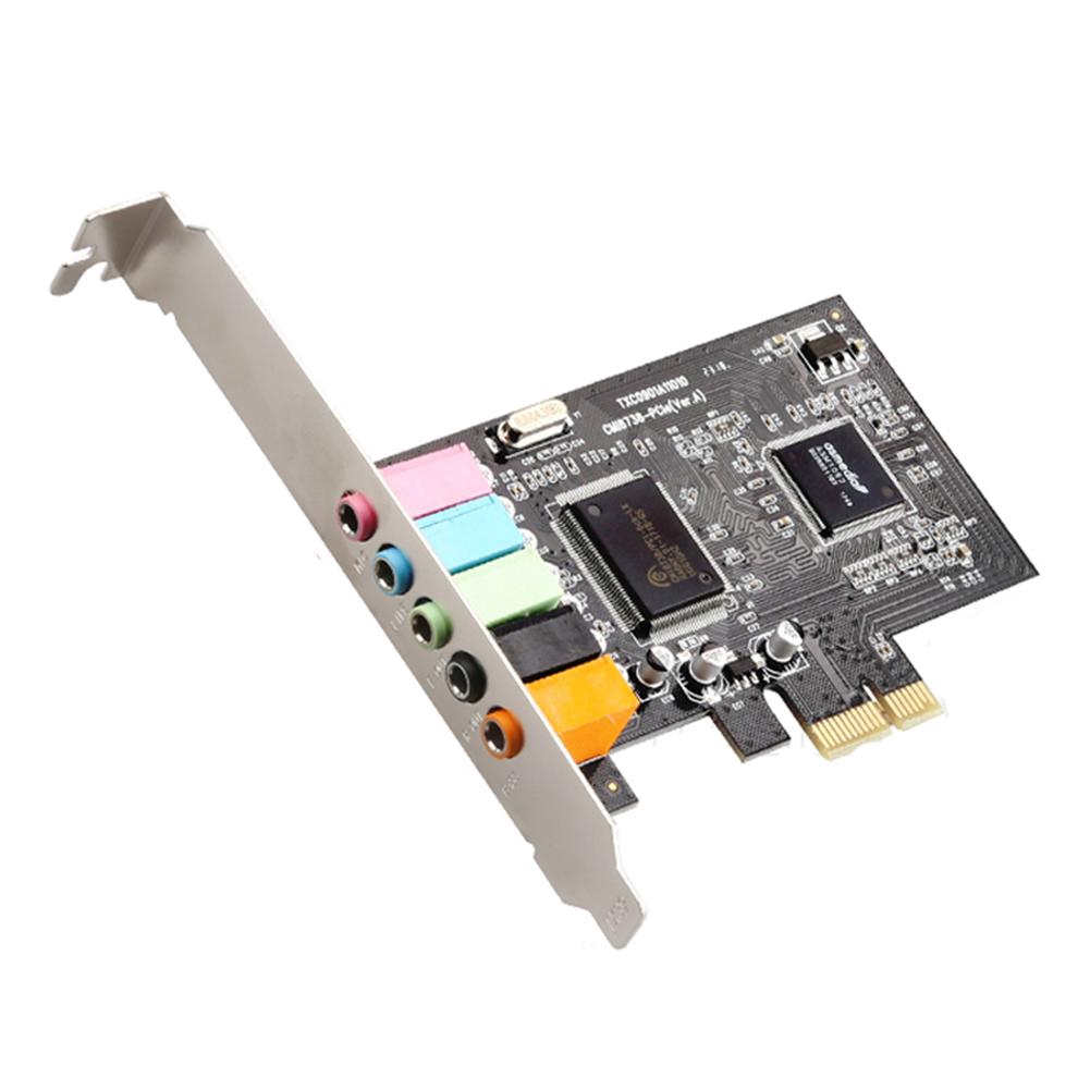 🎤Card âm thanh, 5.1 Sound Card nội bộ cho PC Windows 10 với khung cấu hình thấp