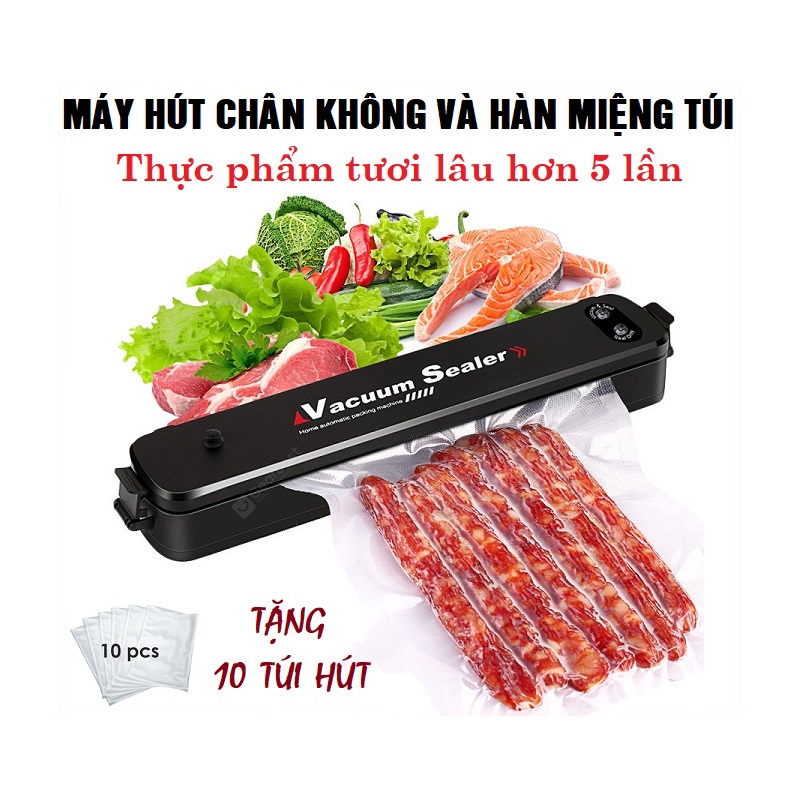 Máy hút chân không mini thực phẩm gia đình Vacuum Sealer - Size X
