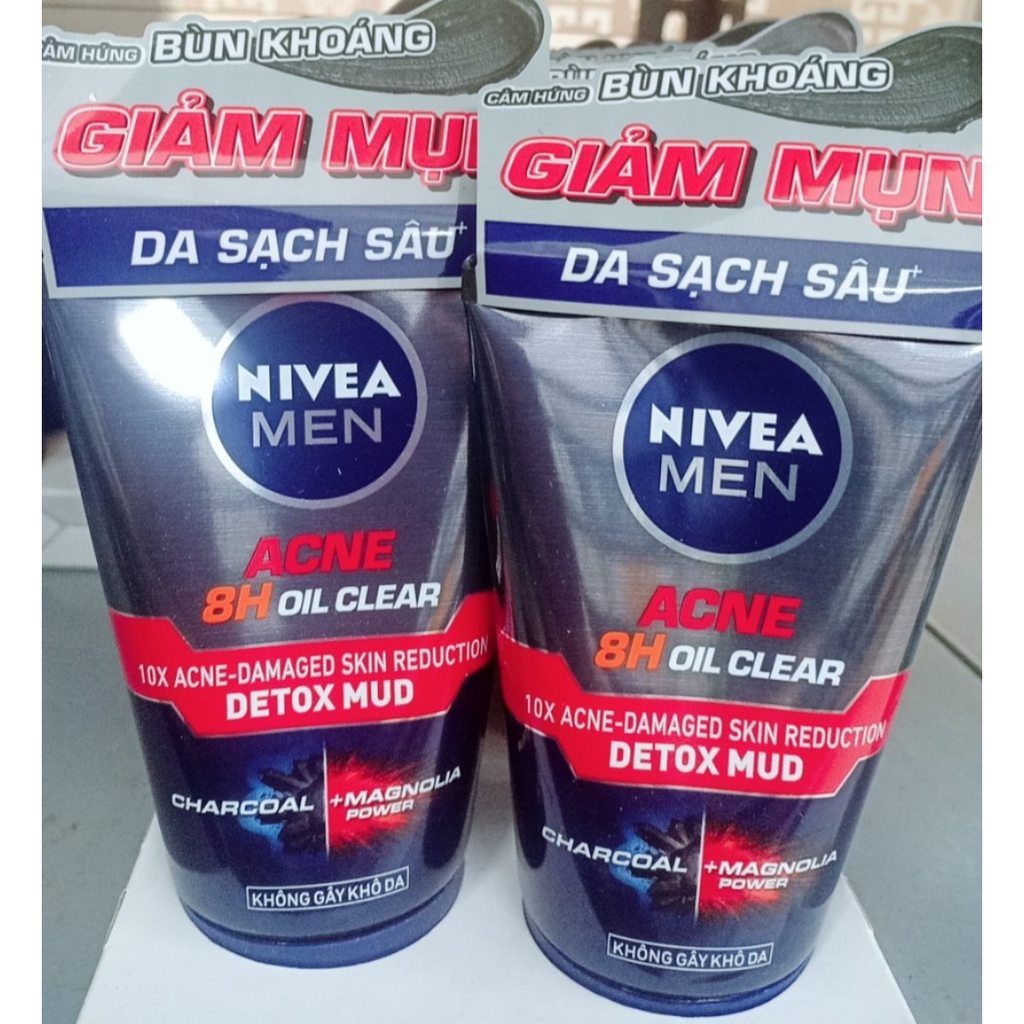 [Nivea] Sữa Rửa Mặt Nivea Men Deep Rapid Acne Oil Clear (100G)