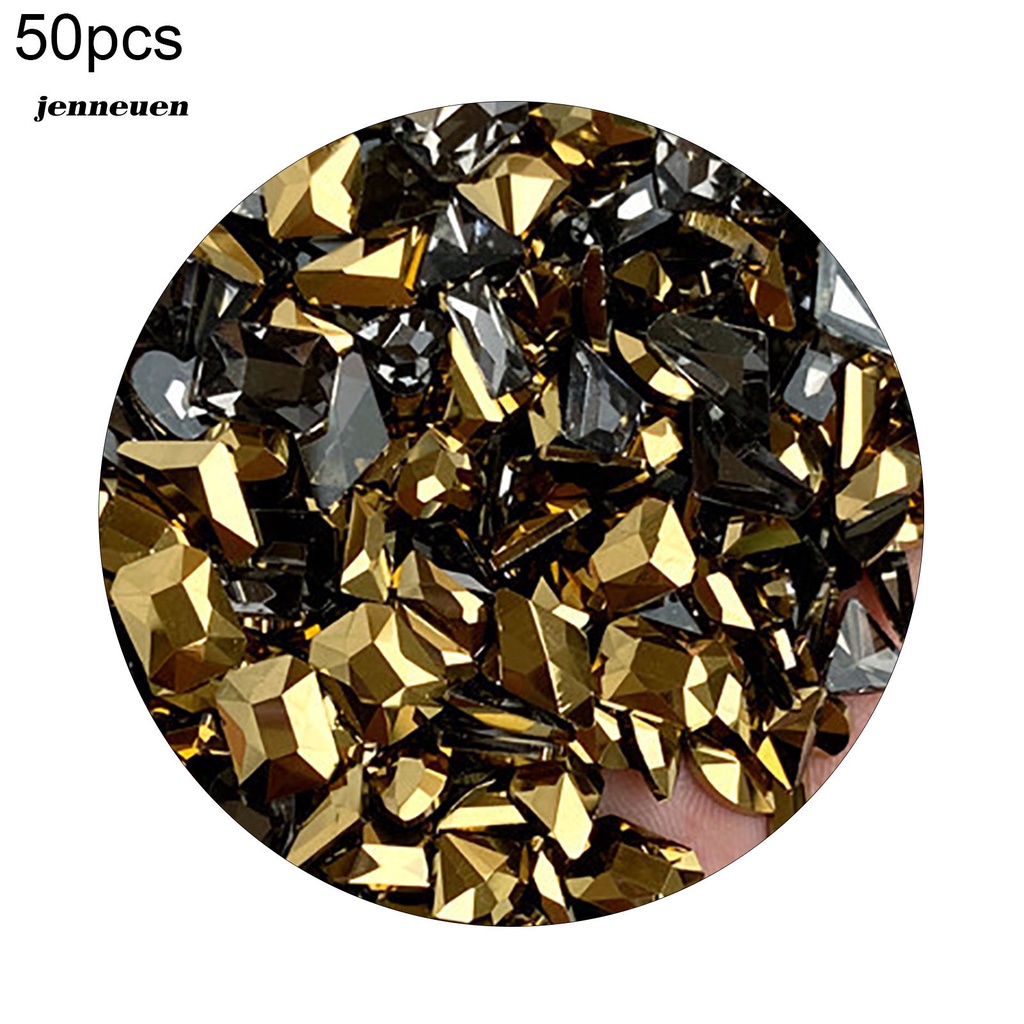 [Hàng mới về] Túi 50 hạt đính trang trí móng tay 3d lấp lánh