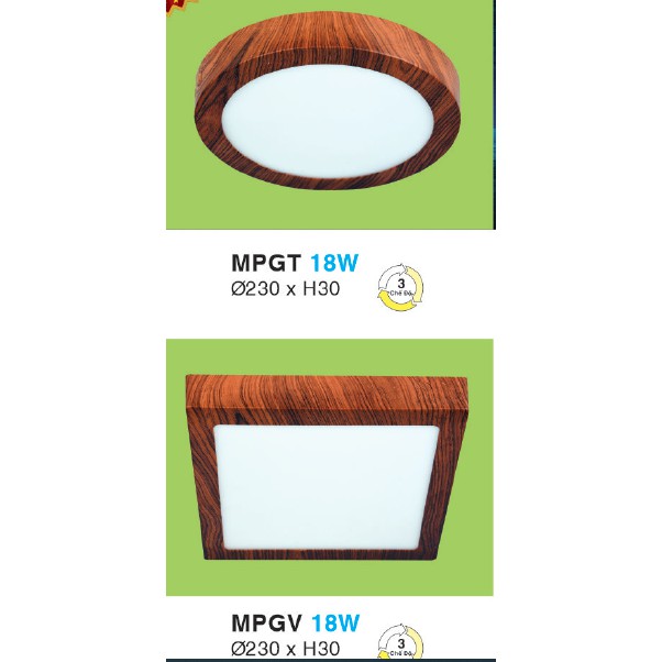 Đèn Led Downlight Gắn Nổi Tròn & Vuông HUFA 12W-18-24W