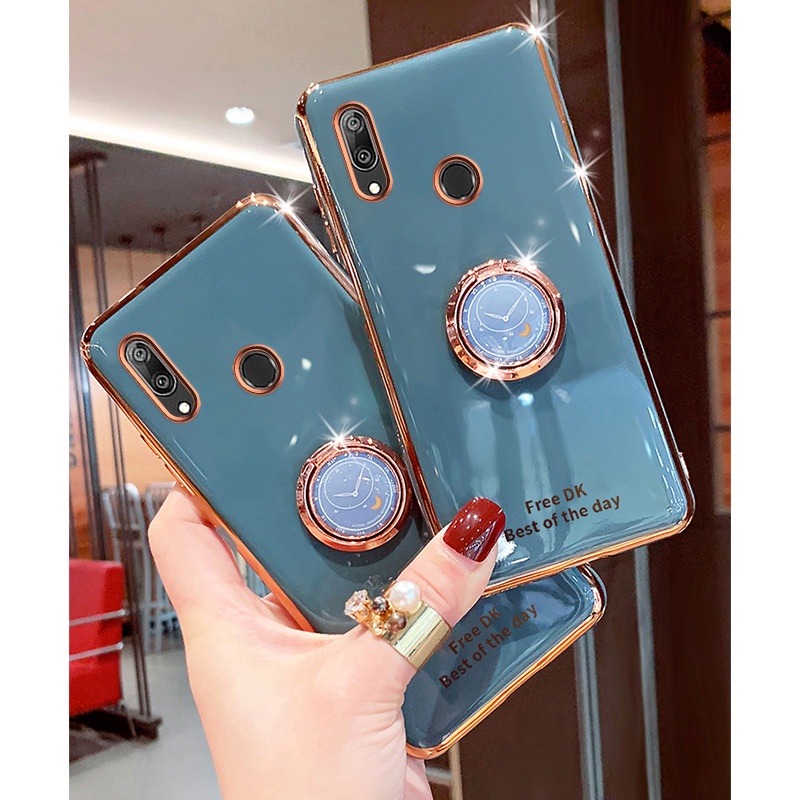 Ốp điện thoại đính kim tuyến có vòng đỡ nam châm cao cấp cho Huawei Y7 Pro Y6P Y5 Y9 Prime 2019 Y6 Pro 2019