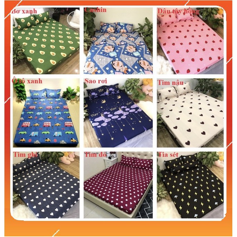 [XẢ KHO] Vỏ gối nằm 1 chiếc kích thước 40x60, gối ôm 1 chiếc kích thước 35x100 cotton poly có dây rút