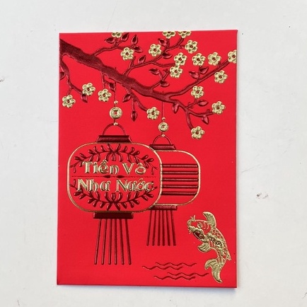 Combo 6 bao lì xì tết 12cm x 8cm nhiều mẫu mã hàng chất lượng cao
