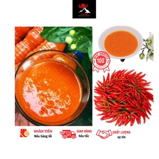 Tương ớt cay Mường Khương nguyên chất chai 500ml, đặc sản Lào Cai chấm gì cũng ngon.