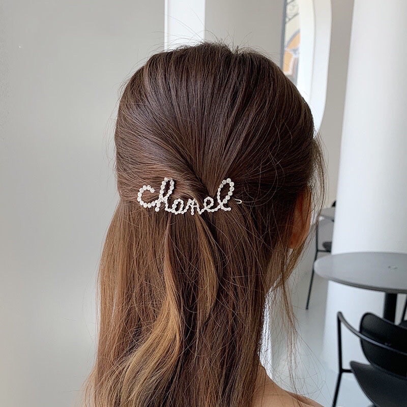 Kẹp tóc chữ đính đá