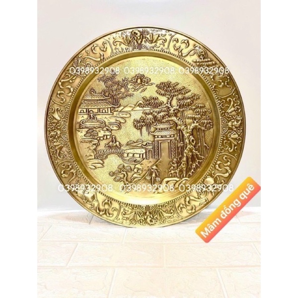 MÂM ĐỒNG QUÊ KÍCH THƯỚC 53 cm. CHẤT LIỆU BẰNG ĐỒNG 100%