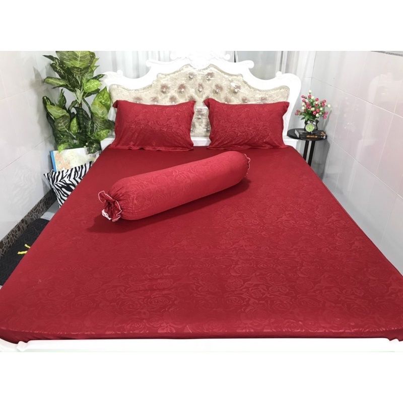 Bộ Drap thun vải gấm 4 món sang trọng