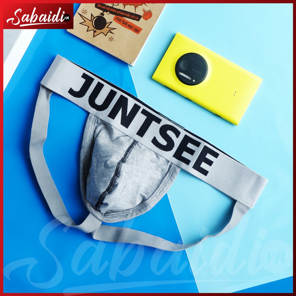 quần lót nam jockstrap Juntsee xám