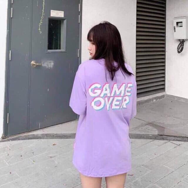 ÁO THUN NAM NỮ IN GAME OVER THỜI TRANG UNISEX