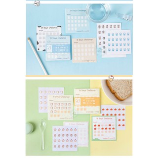 GIẤY NOTE KẾ HOẠCH 21 NGÀY