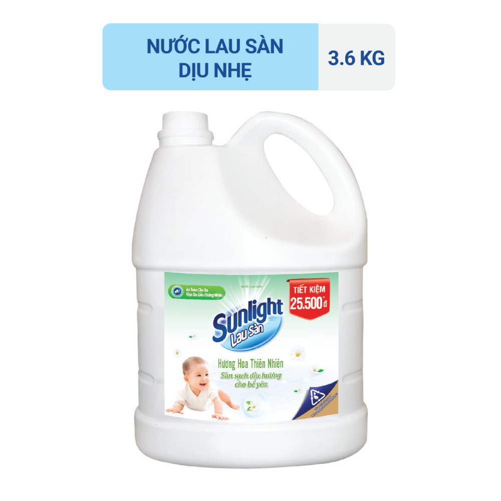 [HÀNG CHÍNH HÃNG] Nước lau sàn Sunlight các loại can 3.6 - 3.8kg