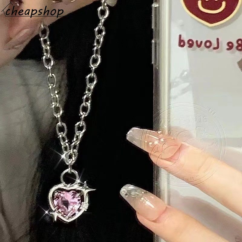 Vòng cổ IF YOU mặt trái tim galaxy thời trang Hàn Quốc