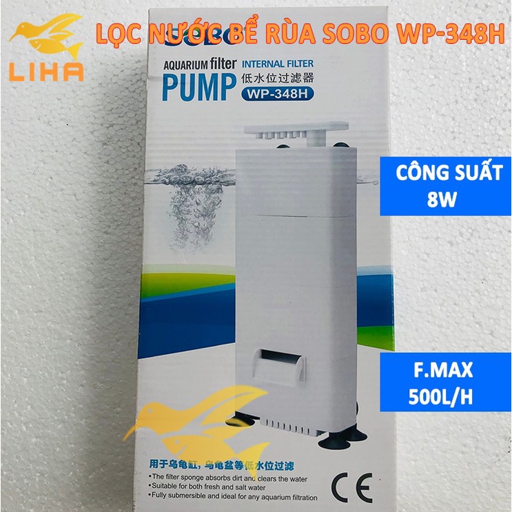 Lọc Nước Bể Rùa Sobo WP-328H, WP-338H, WP-348H - Lọc Chìm Hồ Rùa Cảnh
