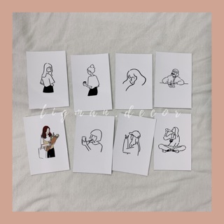[CÓ SẴN] SET POSTCARD CÔ GÁI TRẮNG ĐEN