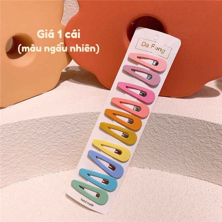 Set 5 chiếc Kẹp tóc cho bé Cặp tóc Hình Giọt Nước Ngôi Sao Trái Tim chữ nhật