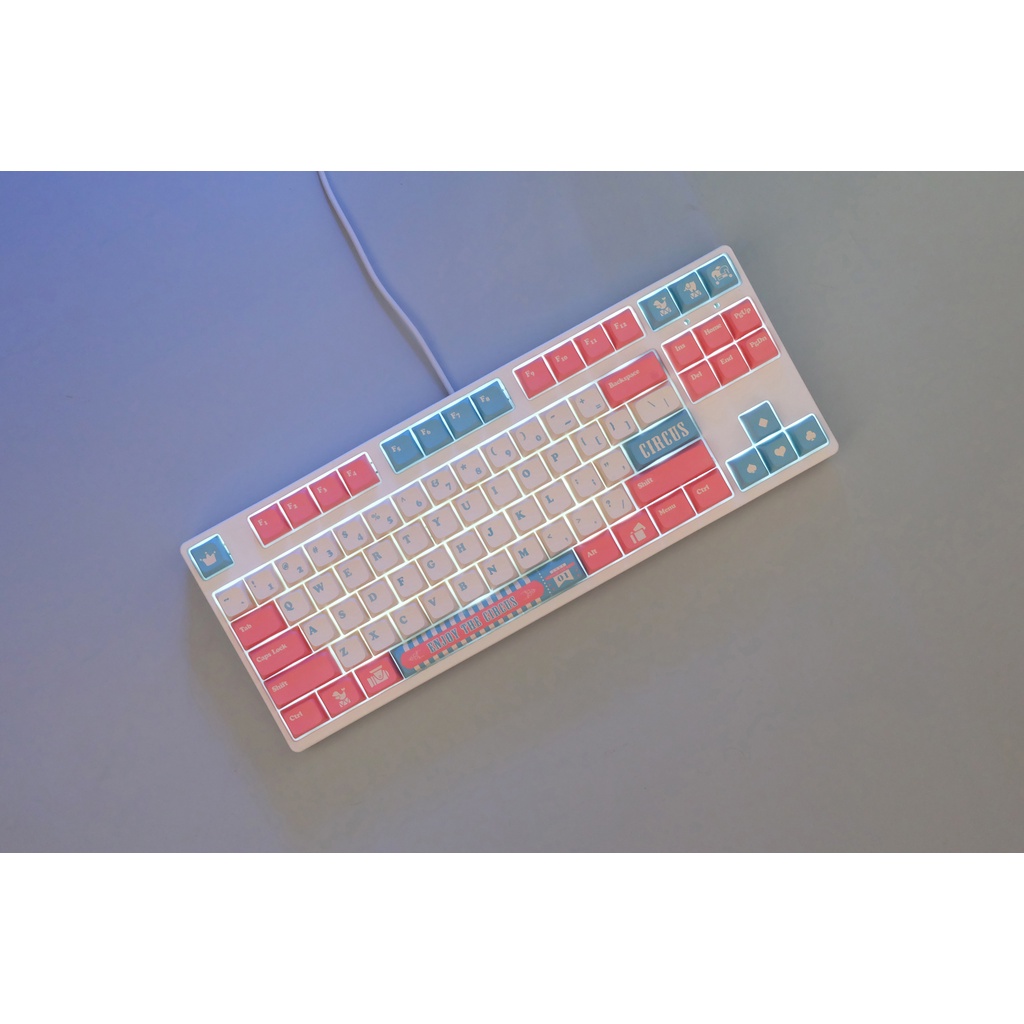 Bàn Phím Cơ 141 Phím Circus Keycap XDA PBT Dye Sub Keycaps Phù Hợp Cho 64/87/104/980.etc