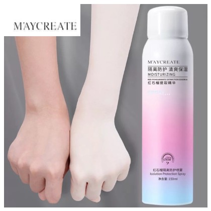 [Sẵn SLL] Xịt Chống Nắng Trắng da Maycreate 150ml Nội Địa Trung