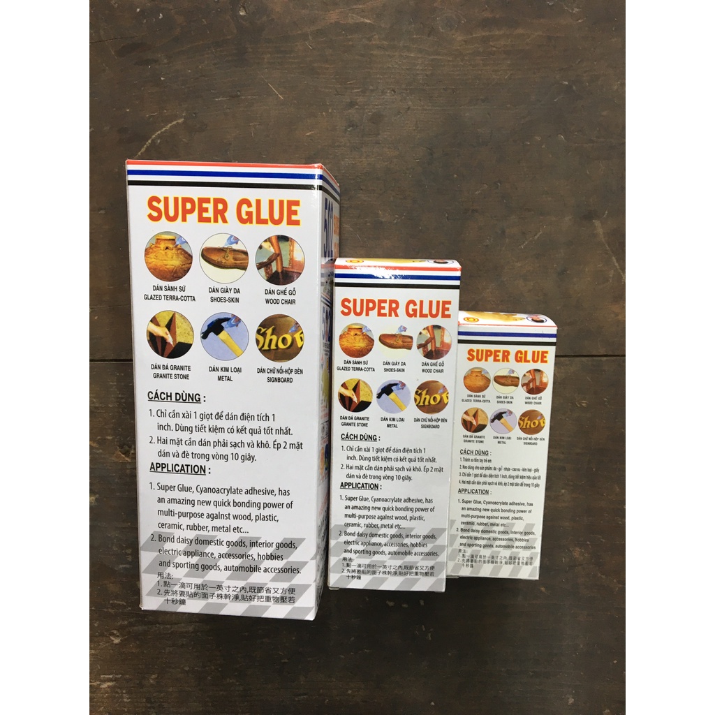 Keo dán sắt 502 hiệu Con Gấu 100ml / 200gml / 500ml, keo dán siêu dính