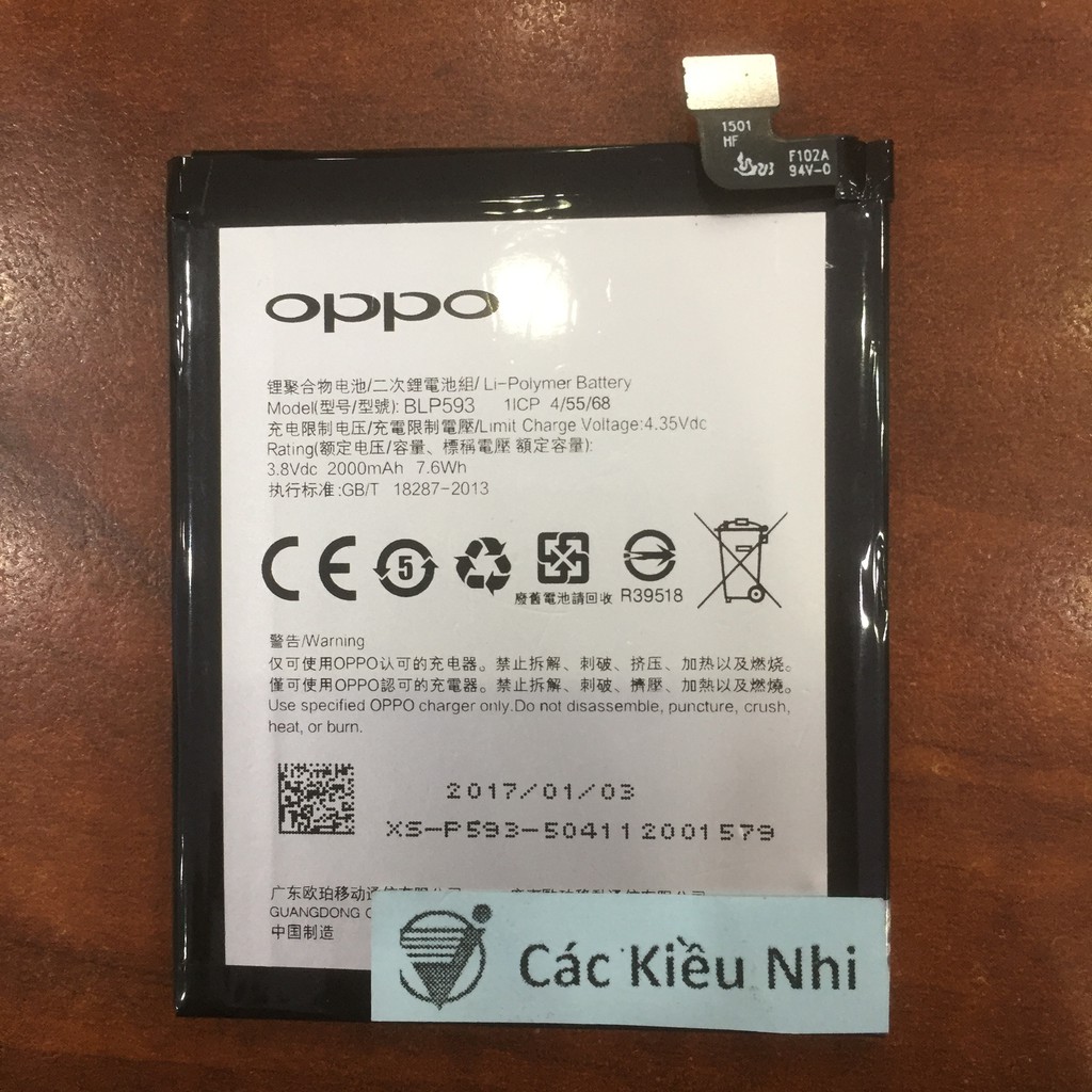 Pin OPPO Neo 5 A31 A31T A31U - BLP593 xịn mới 100% - Bảo hành 3 tháng