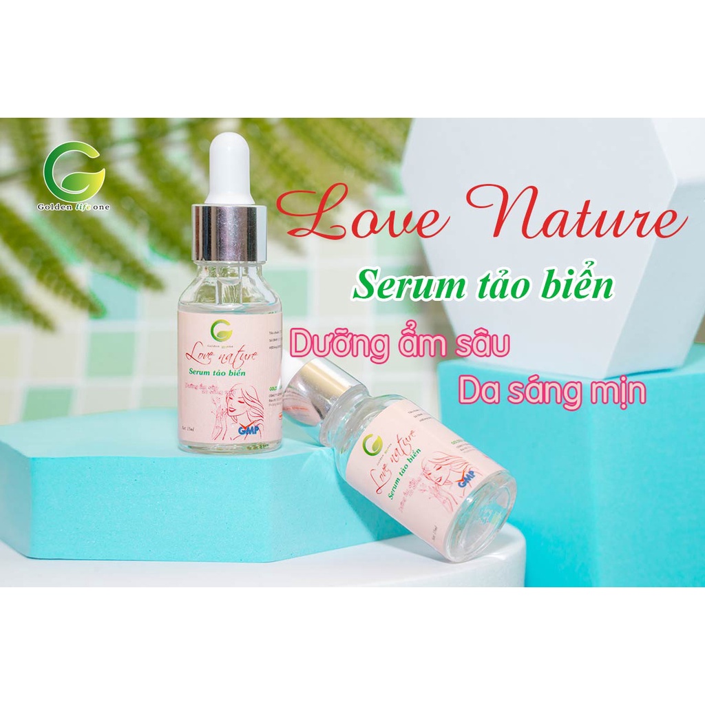 [CHÍNH CAO CẤP - CHÍNH HÃNG] SERUM TẢO BIỂN LOVE NATURE TỪ GOLDEN LIFE ONE: HỘP 1 LỌ 15ML | BigBuy360 - bigbuy360.vn